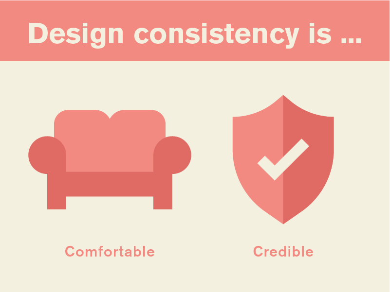 design consistency is comfortable and credible
